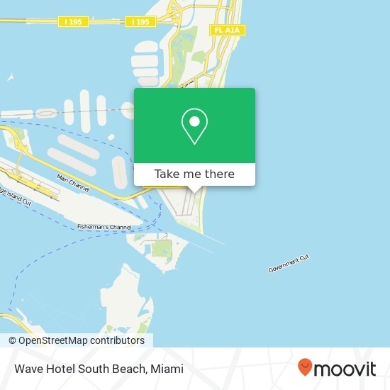 Mapa de Wave Hotel South Beach