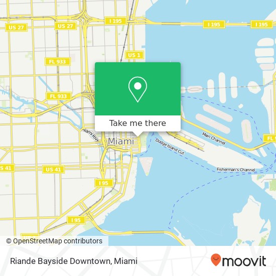 Riande Bayside Downtown map