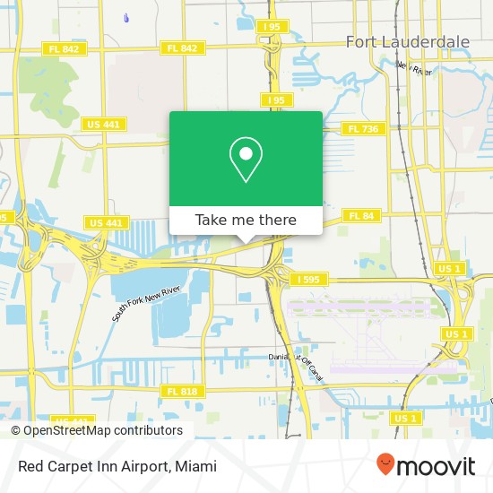 Red Carpet Inn Airport map