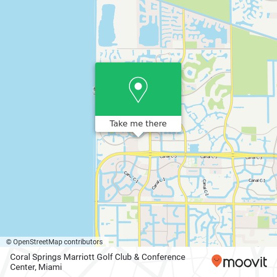 Mapa de Coral Springs Marriott Golf Club & Conference Center