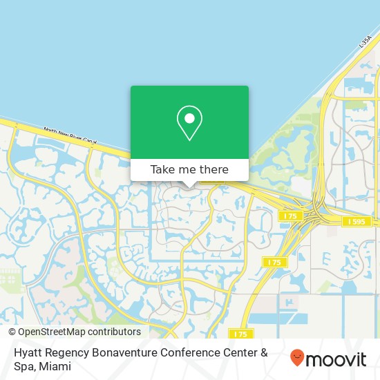 Hyatt Regency Bonaventure Conference Center & Spa map