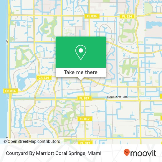 Mapa de Courtyard By Marriott Coral Springs