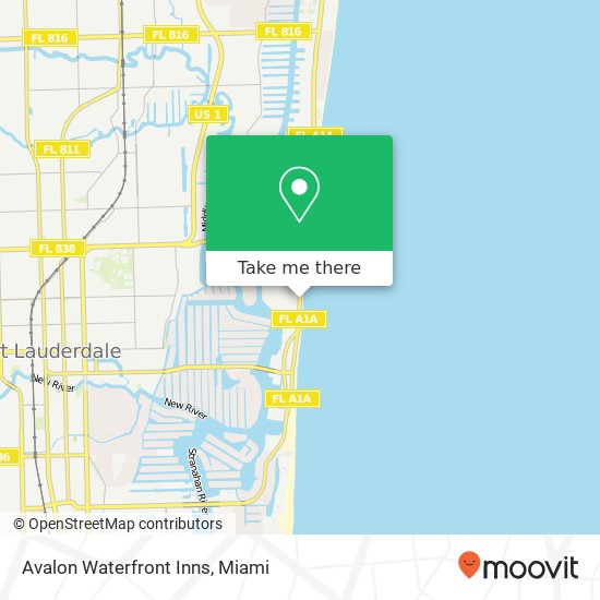 Mapa de Avalon Waterfront Inns
