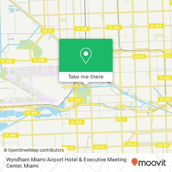 Wyndham Miami Airport Hotel & Executive Meeting Center map