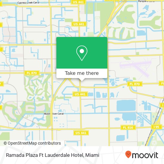 Ramada Plaza Ft Lauderdale Hotel map