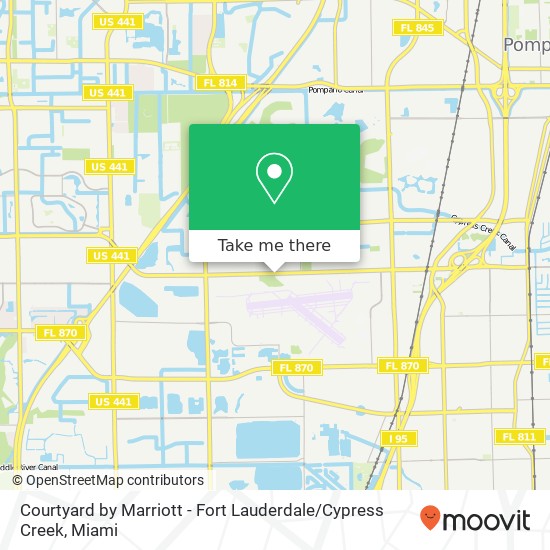 Mapa de Courtyard by Marriott - Fort Lauderdale / Cypress Creek