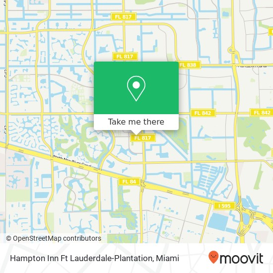 Mapa de Hampton Inn Ft Lauderdale-Plantation