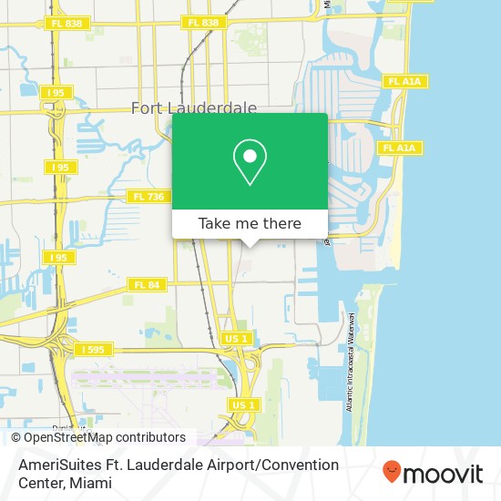 Mapa de AmeriSuites Ft. Lauderdale Airport / Convention Center