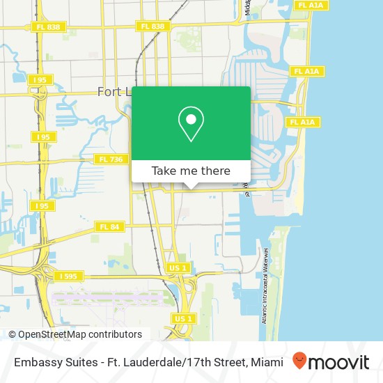 Embassy Suites - Ft. Lauderdale / 17th Street map