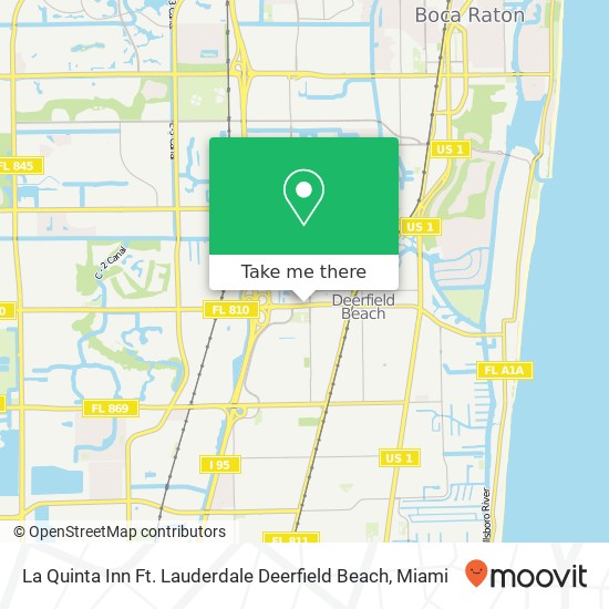 Mapa de La Quinta Inn Ft. Lauderdale Deerfield Beach