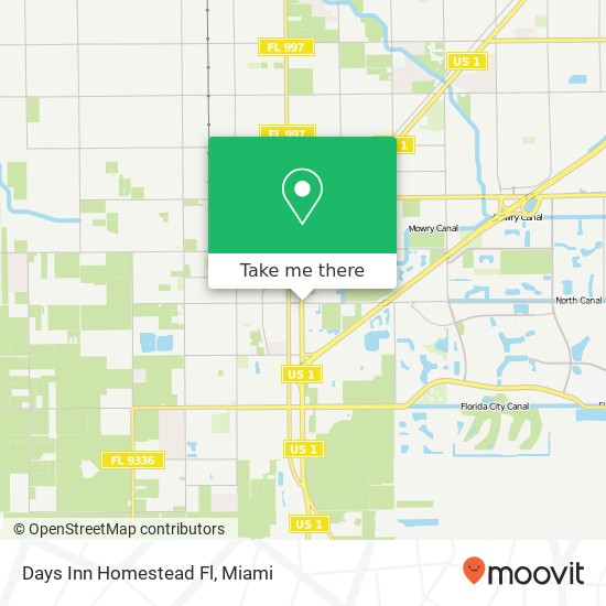 Mapa de Days Inn Homestead Fl