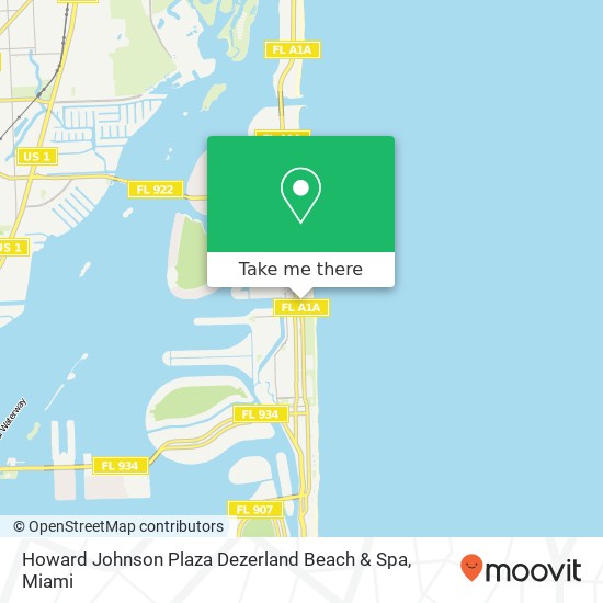 Mapa de Howard Johnson Plaza Dezerland Beach & Spa