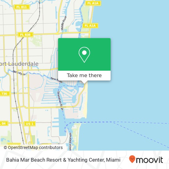 Bahia Mar Beach Resort & Yachting Center map
