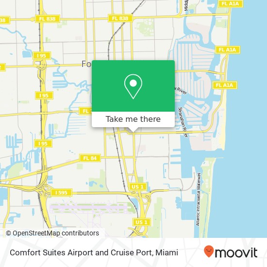 Comfort Suites Airport and Cruise Port map
