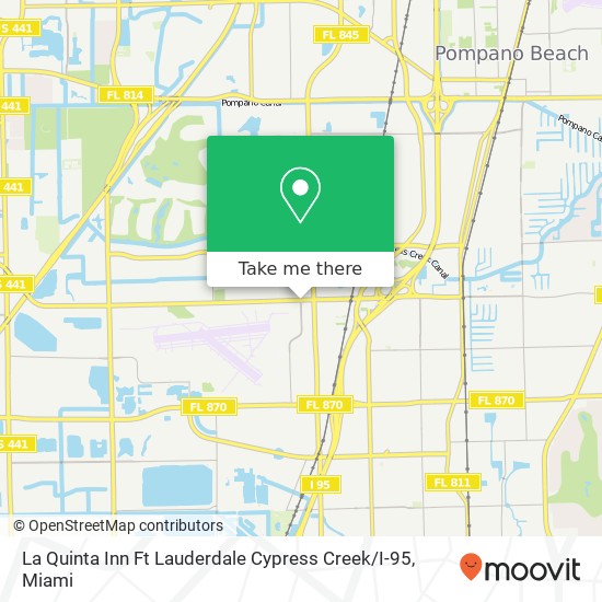 La Quinta Inn Ft Lauderdale Cypress Creek / I-95 map