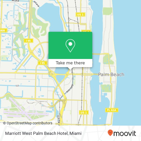 Marriott West Palm Beach Hotel map