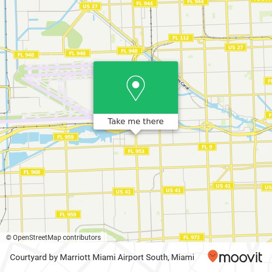 Courtyard by Marriott Miami Airport South map