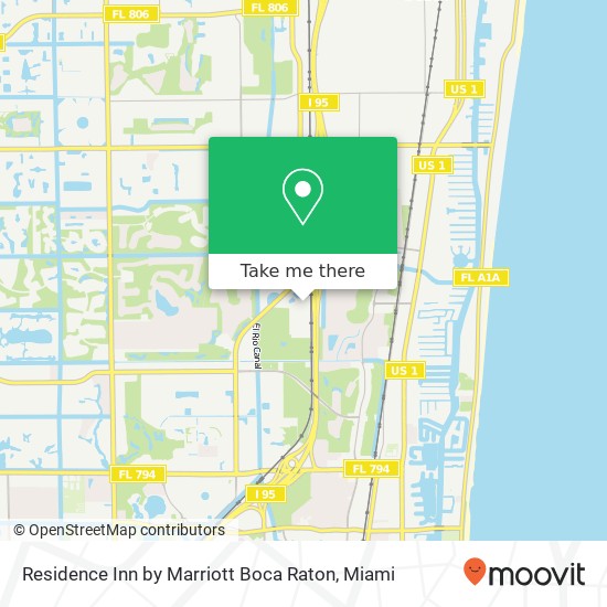 Residence Inn by Marriott Boca Raton map