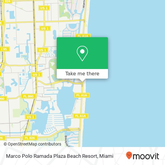 Mapa de Marco Polo Ramada Plaza Beach Resort