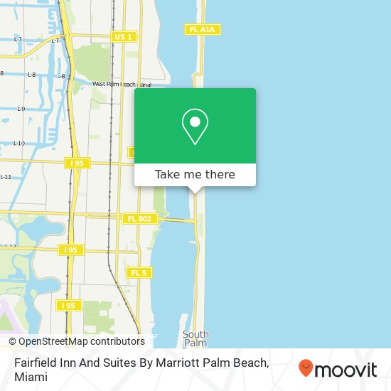 Fairfield Inn And Suites By Marriott Palm Beach map