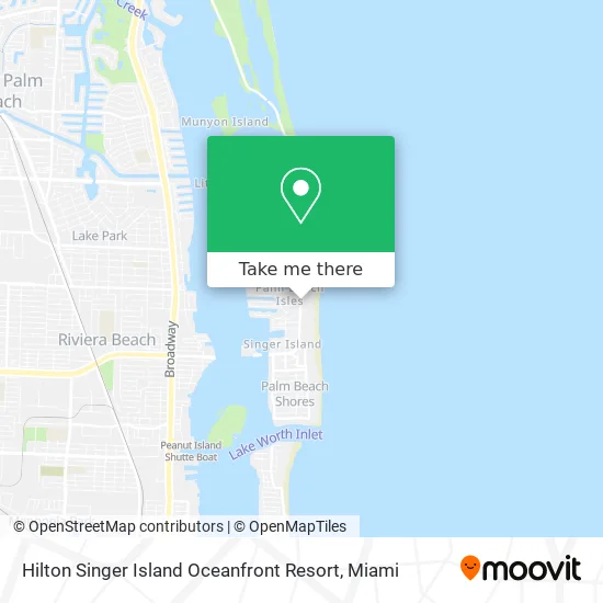 Hilton Singer Island Oceanfront Resort map