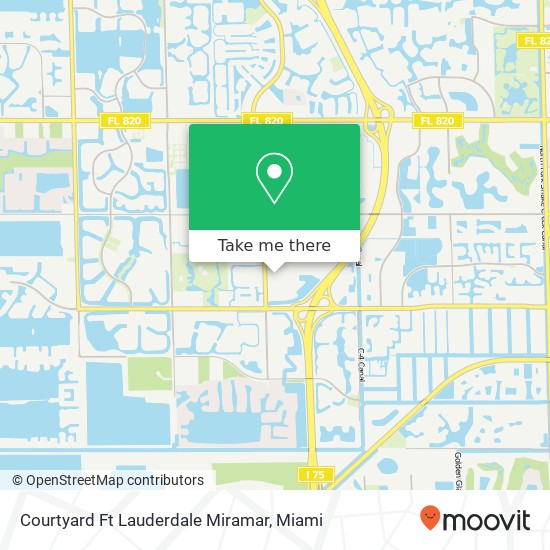 Courtyard Ft Lauderdale Miramar map