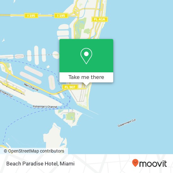 Beach Paradise Hotel map