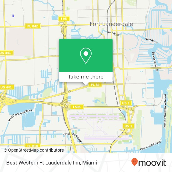 Best Western Ft Lauderdale Inn map