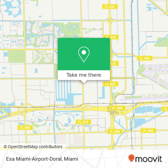 Mapa de Esa Miami-Airport-Doral