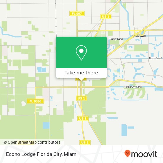 Mapa de Econo Lodge Florida City
