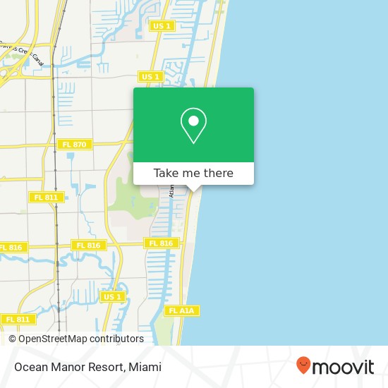 Ocean Manor Resort map