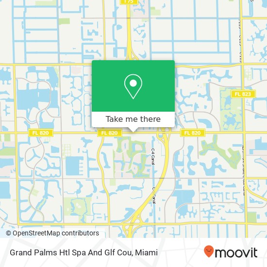 Grand Palms Htl Spa And Glf Cou map