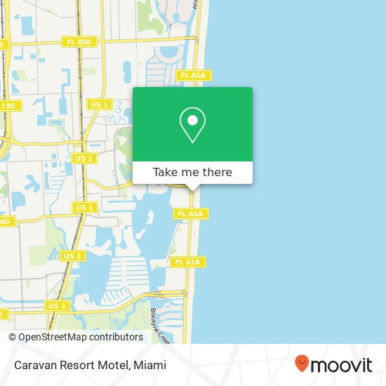 Caravan Resort Motel map