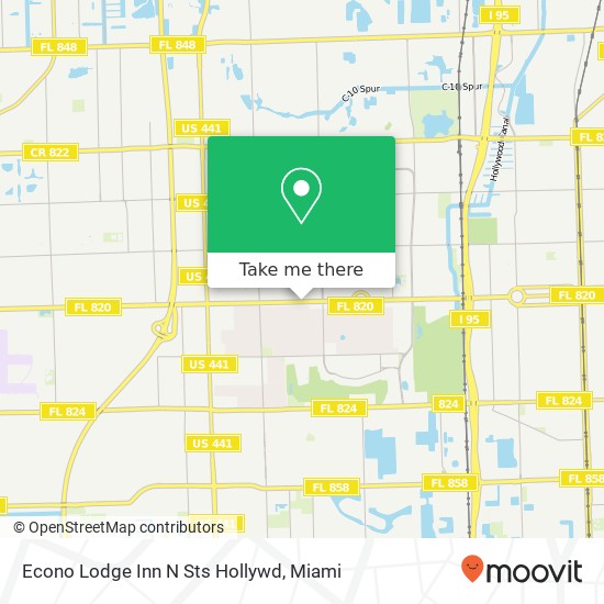 Econo Lodge Inn N Sts Hollywd map