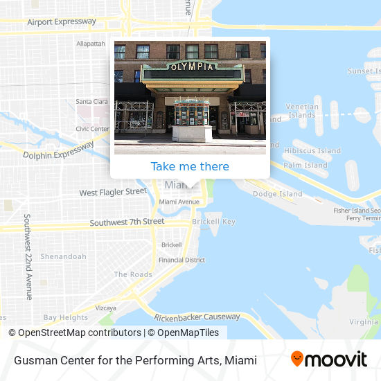 Gusman Center for the Performing Arts map