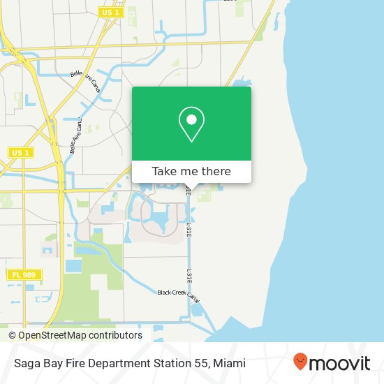Saga Bay Fire Department Station 55 map