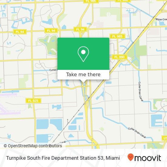 Turnpike South Fire Department Station 53 map