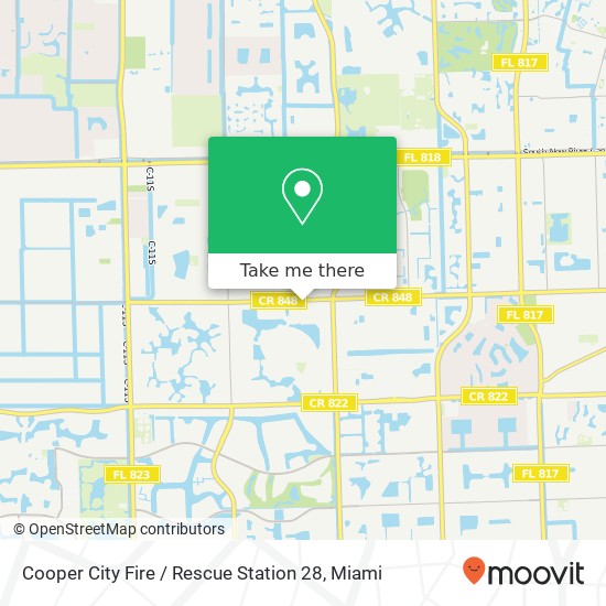 Mapa de Cooper City Fire / Rescue Station 28
