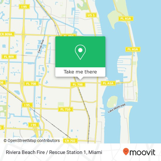 Riviera Beach Fire / Rescue Station 1 map