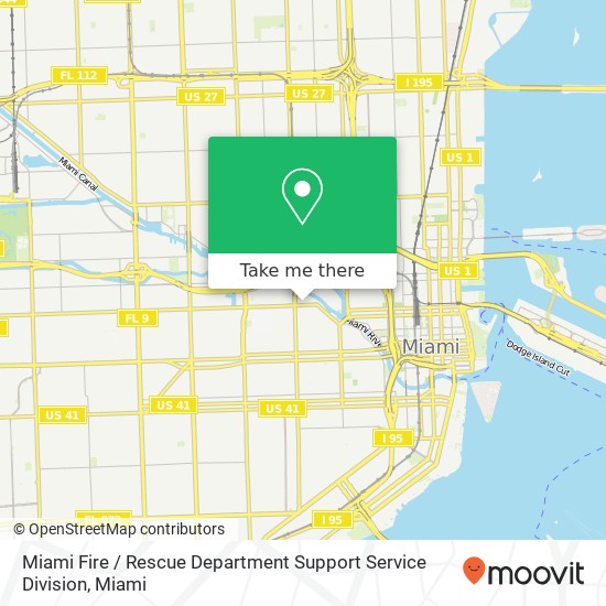 Mapa de Miami Fire / Rescue Department Support Service Division