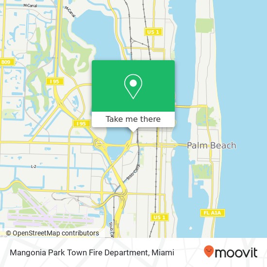 Mangonia Park Town Fire Department map