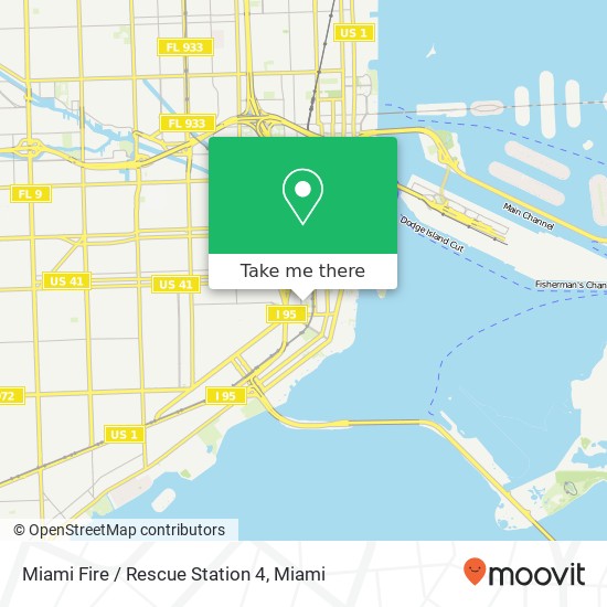 Miami Fire / Rescue Station 4 map