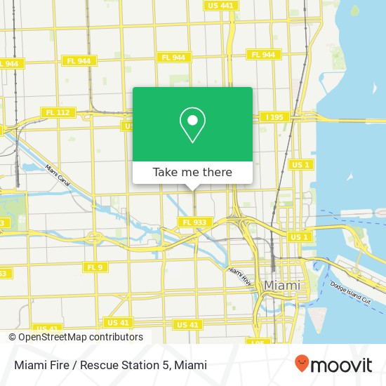 Miami Fire / Rescue Station 5 map