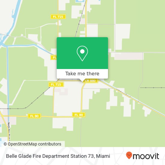 Belle Glade Fire Department Station 73 map