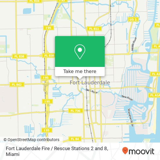 Fort Lauderdale Fire / Rescue Stations 2 and 8 map