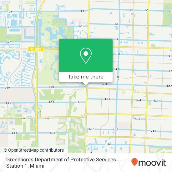 Mapa de Greenacres Department of Protective Services Station 1