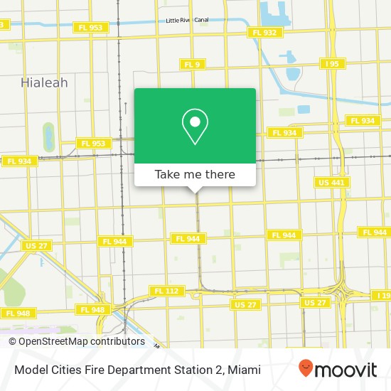 Model Cities Fire Department Station 2 map