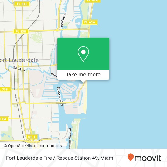 Mapa de Fort Lauderdale Fire / Rescue Station 49