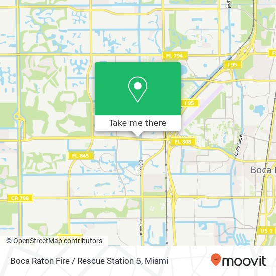 Boca Raton Fire / Rescue Station 5 map