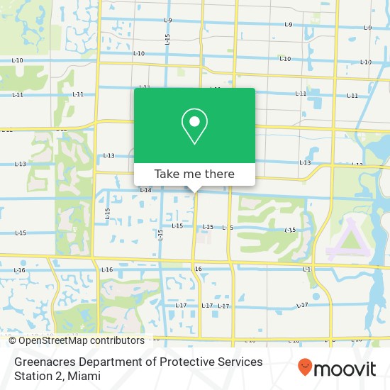Mapa de Greenacres Department of Protective Services Station 2